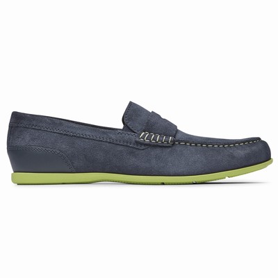 Rockport Malcom Penny Freizeitschuhe Herren Blau TYR-623145